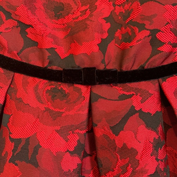 Rose Floral Red Dress - Picture 4 of 4